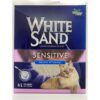 White Sand Sand Sensitive Plus Cat Litter Yapışmayan Kedi Kumu 6Lt