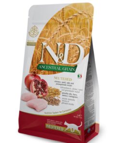 ND Tavuklu ve Narlı Düşük Tahıllı Kısırlaştırılmış Kedi Maması  1,5 kg