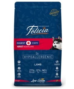 Felicia 15 kg Az Tahıllı HypoAllergenic Kuzu Etli Yetişkin Köpek Maması (Orta ve Büyük Irklar için)