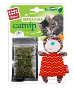 Catnipli Ayı Kedi Oyuncağı (Yedek Kedi Naneli)