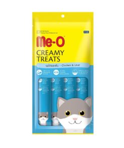 Me-O Tavuk & Ciğerli Sıvı Kedi Ödül Maması 15GR x 4 Adet