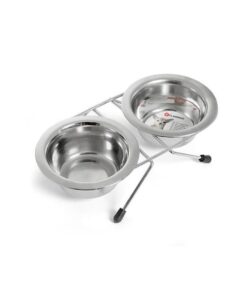 çelik 2 li mama kabı