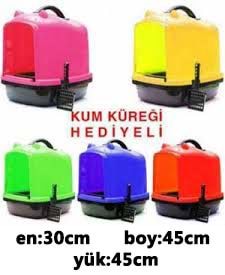 Kulaklı Kapalı Kedi Tuvaleti
