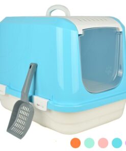 Plastik Kapalı Kedi Tuvaleti XL